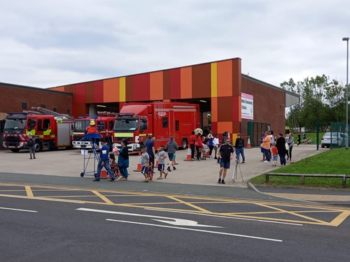 Fire service vehicles were displayed at Rochdale fire station open day